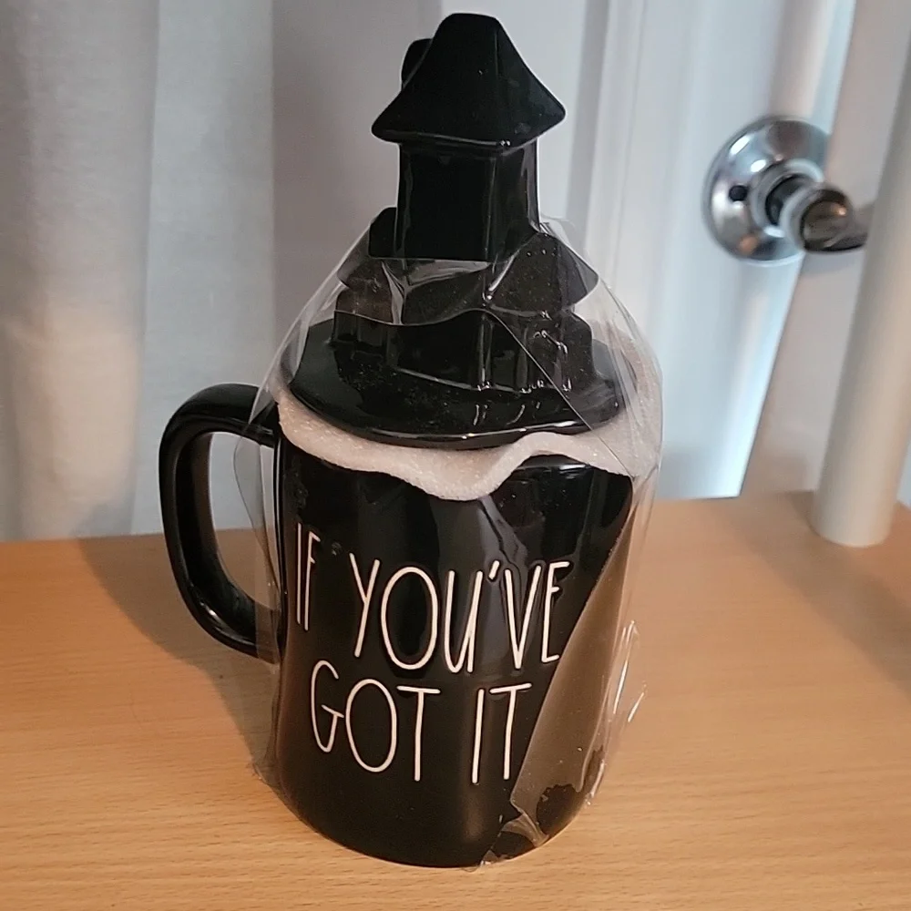 Black 'Haunt It' Halloween Mug New Nwt Got It